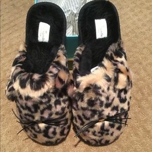 Kate Spade leopard slippers NWOT